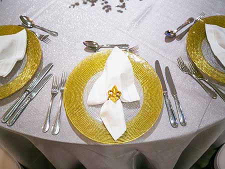 Northshore Tents & Events rents wedding accessories in the New Orleans area