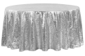 Rental store for Glitz Sequin 120  Round- Silver in New Orleans LA